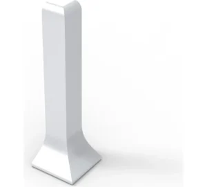 Внешний угол для L-образного Л серебристого плинтуса Lamelidecor